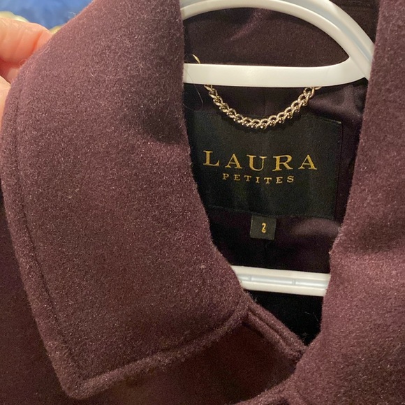 Wine/ maroon wool coat . Size 2 - Picture 1 of 5